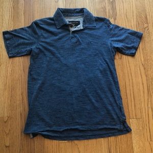 Quiksilver Boys Blue Short Sleeve Polo Shirt Great Condition